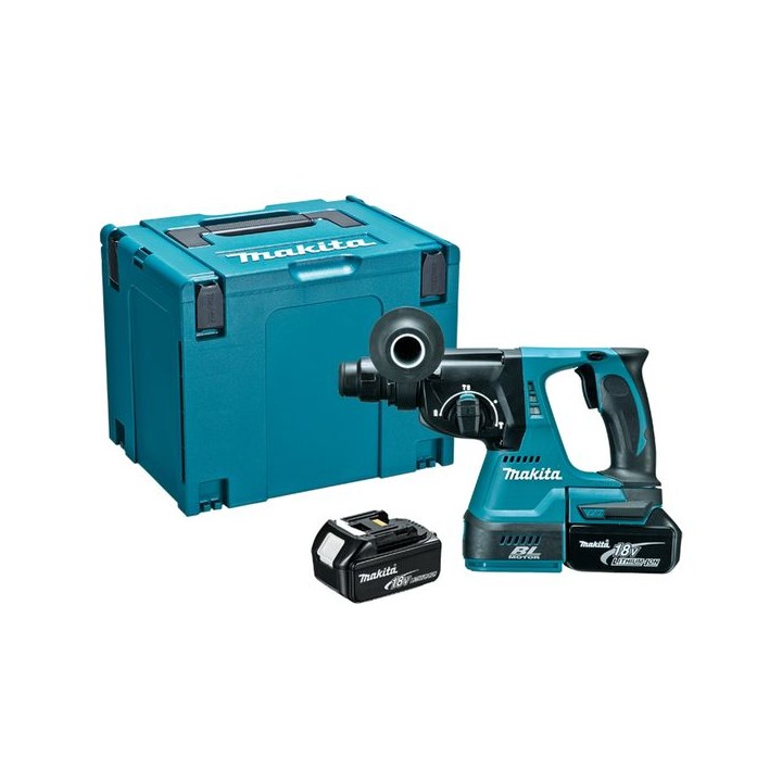 Makita DHR242RMJ 18V SDS+ Brushless Rotary Hammer Drill with 2 x 4AH Batteries