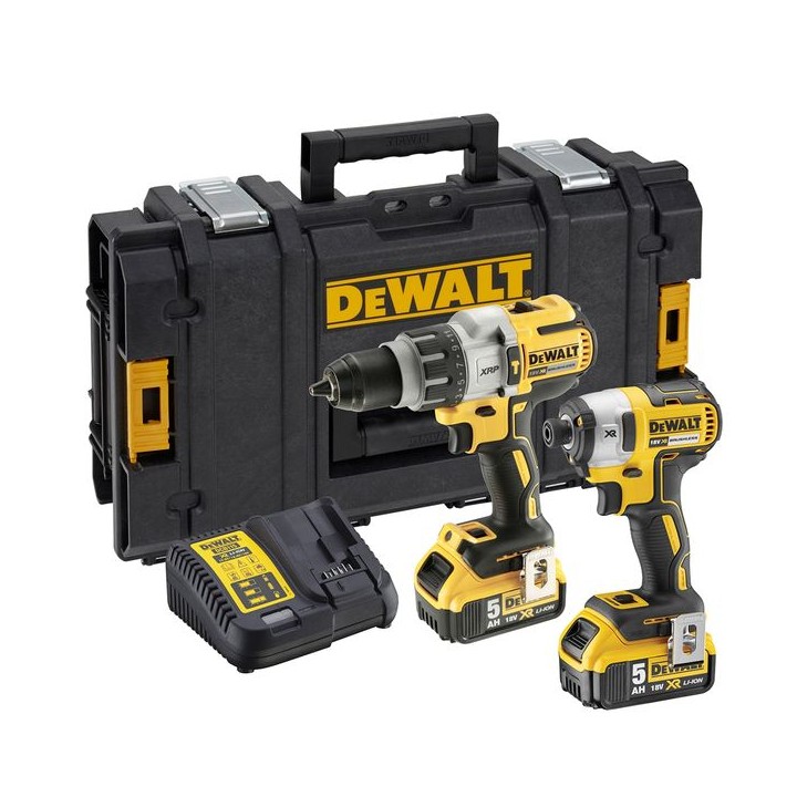 DeWalt 18V Xr Brushless Combi Drill & Impact Driver Twin Pack DCK276P2-GB