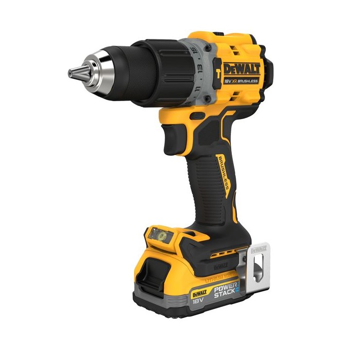 DeWalt DCD805E2T-GB 18V XR G3 Hammer Drill Driver Kit 2x Compact Powerstack Batteries