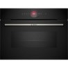 Bosch Serie 8 Home Connect Touch Control Compact Oven with Microwave Black 45cm - CMG7241B1B