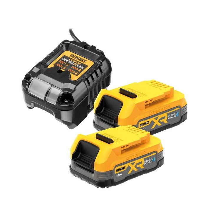 DeWalt 2 XR 18V  POWERSTACK compact batties and Charger