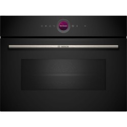 Bosch Serie 8 Compact Microwave with Grill Black 45cm - CEG732XB1B
