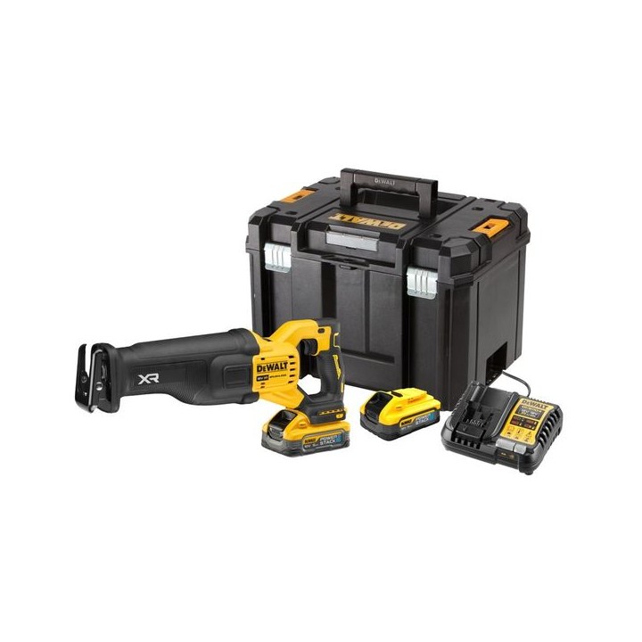 DeWalt 18V XR Brushless Reciprocating Saw -2 X POWERSTACK 5Ah