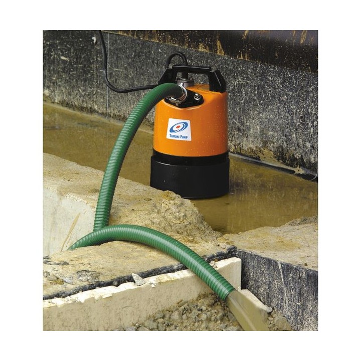 Tsurumi LSC1.4S 240V Puddle Residue Manual Pumpwith 6m 1in Layflat Hose