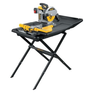 DeWalt D24000-GB 250mm Slide Table Tile Saw with Legstand 240V