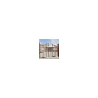 Corfe Premium Spear Top Tall Bow Double Metal Gates 3353mm GAP x 2083mm High Zinc & Powder CFZP94