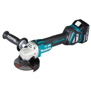 Makita DGA463RTJ 18V Lxt Brushless 115mm Angle Grinder C/W 2 x 5.0AH LI-ION Batteries