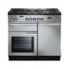 Rangemaster Professional Plus Dual Fuel Range Cooker 100cm Stainless Steel with Chrome Trim - PROP10