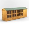 18 x 4 Power Apex Potting Shed With 4ft Side Store