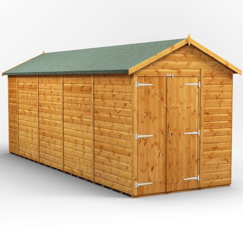 18 x 6 Power Windowless Apex Double Door 18 x 6 Power Windowless Apex Double Door