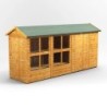 14 x 4 Power Apex Potting Shed With 6ft Side Store