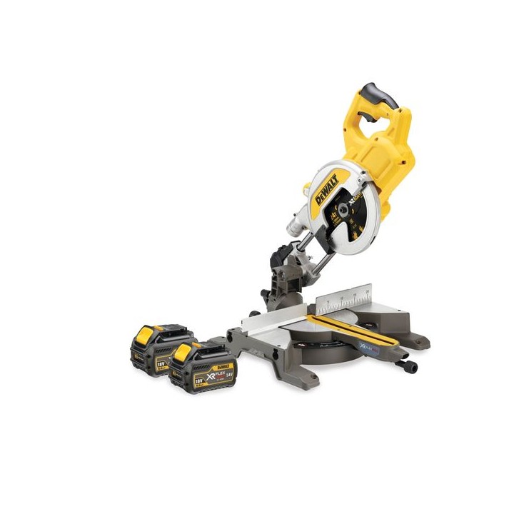 DeWalt DCS777T2 Mitre Saw Xr Flexvolt 54V Cordless 216mm (2 x 6.0AH Batteries)