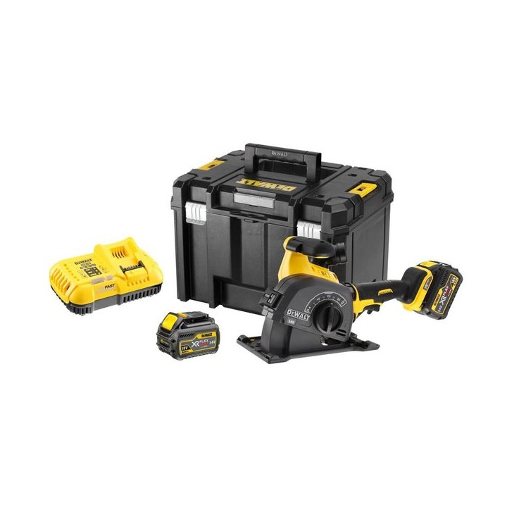 DeWalt DCG200T2-GB 54V XR Flexvolt Wall Chaser with 2 x 6AH Batteries