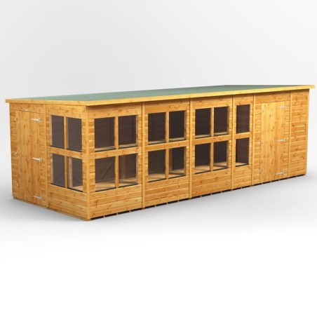 20 x 8 Power Pent Potting Shed With 6ft Side Store