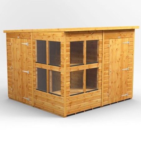 8 x 8 Power Pent Potting Shed With 4ft Side Store