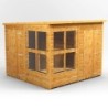 8 x 8 Power Pent Potting Shed With 4ft Side Store