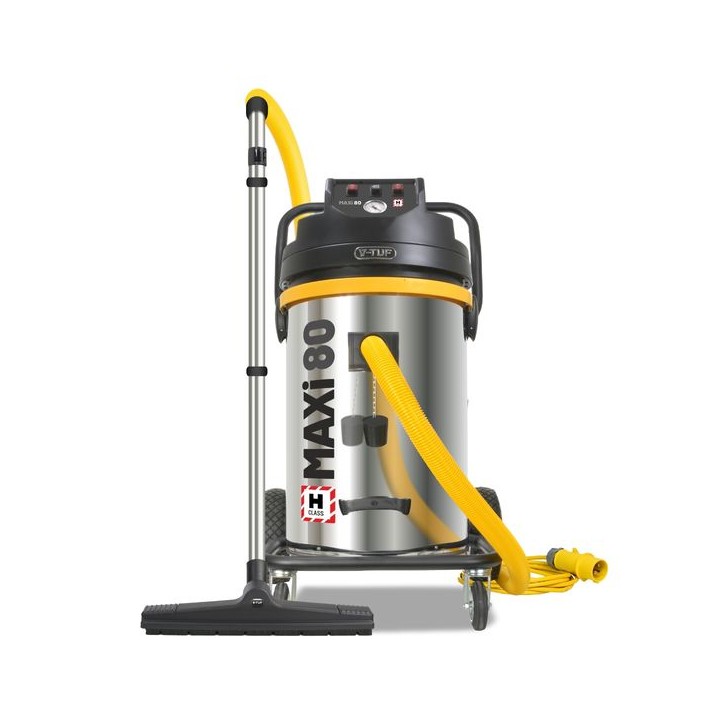 V-TUF MAXI 80L H-Class 240V 3500W Dust Extractor & Filter Shaker