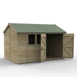 Timberdale 12 x 8 Reverse Dble Dr Shed - Installed