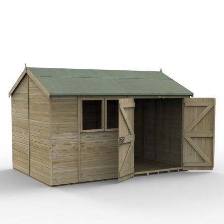 Timberdale 12 x 8 Reverse Dble Dr Shed - Installed