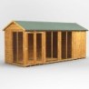 16 x 6 Power Apex Summerhouse With 4ft Side Store