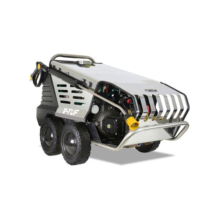 V-TUF Rapid Vsc 240V Hot Water Stainless Industrial Mobile Pressure Washer - 1500PSI