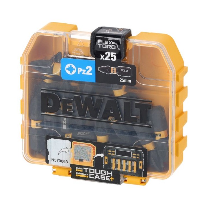 DEWALT 25mm PZ2 FLEXTORQ Screwdriver Bit 25 pc.