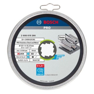 Bosch 115mm X-LOCK Inox Cutting Discs