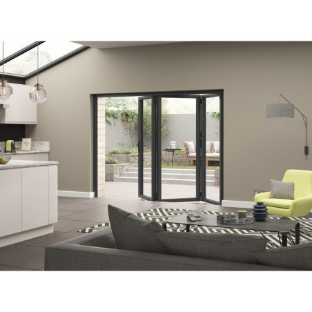 External Aluminium Bifold Grey Left Opening 2990x2090mm High