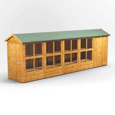 20 x 4 Power Apex Potting Shed With 4ft Side Store