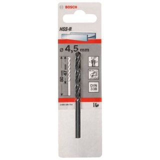 Bosch HSS-pointteq Drill 4.5 x 47 x 80mm 2608577163