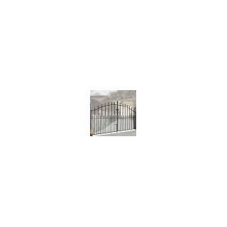 Manor Ball Top Metal Driveway Gates 2134mm GAP x 1220mm High Zinc & Powder MAZP10