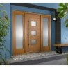 Malmo External Oak Veneer Door 1981 x 838 x 44mm and Frame with Side lights