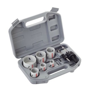 Bosch 9-Piece HSS Bi-Metal Holesaw Set For Electrician
