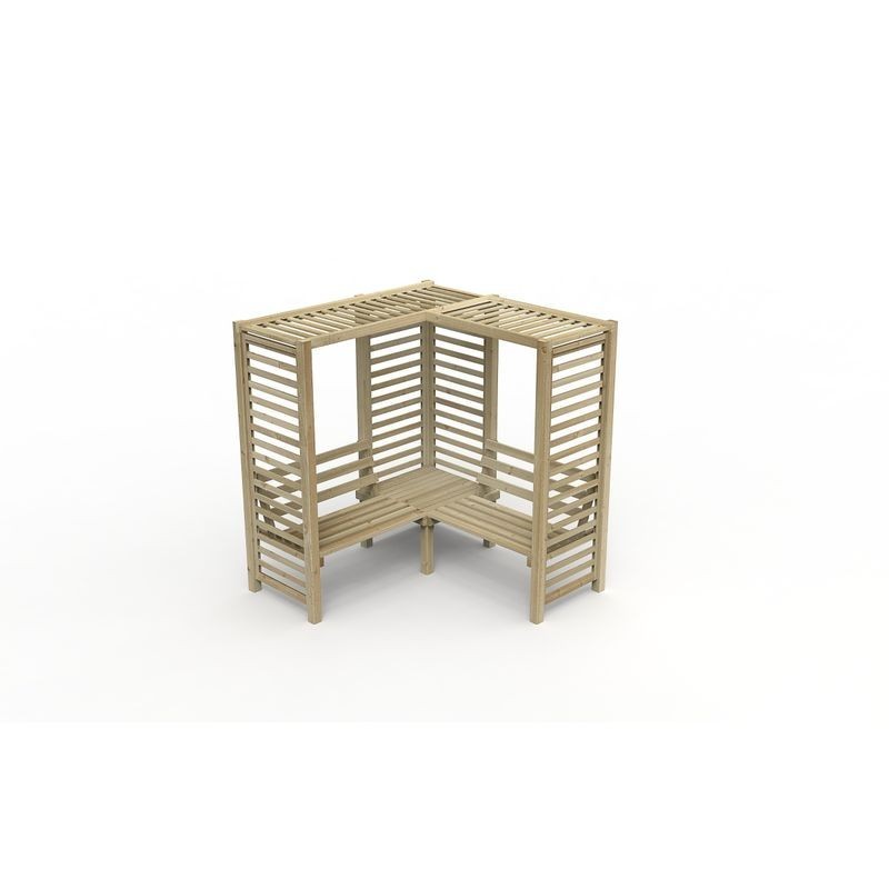 Forest Garden Pressure Treated Firenze Corner Arbour Forest Garden Pressure Treated Firenze Corner Arbour