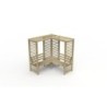 Forest Garden Pressure Treated Firenze Corner Arbour