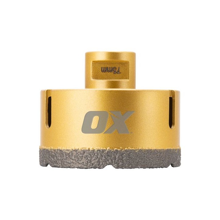OX Spectrum Premium M14 Dry Cut Diamond Tile Drill - 75 mm
