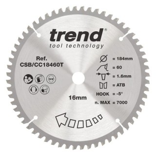 Trend Craft Crosscut Saw Blade 184mm
