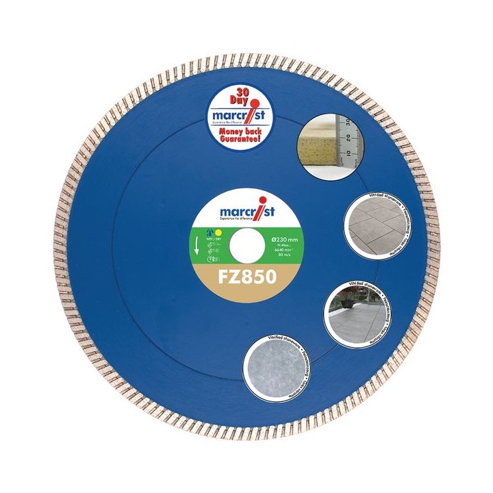 Marcrist FZ850 230 x 22.23mm Porcelain Tile Diamond Blade