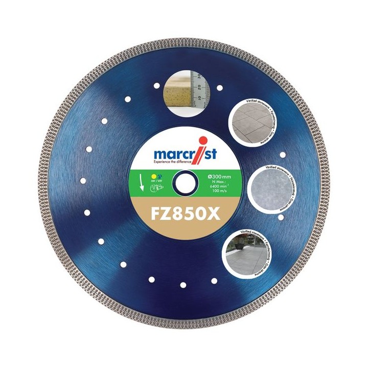 Marcrist FZ850 300 x 20.00mm Porcelain Tile Diamond Blade