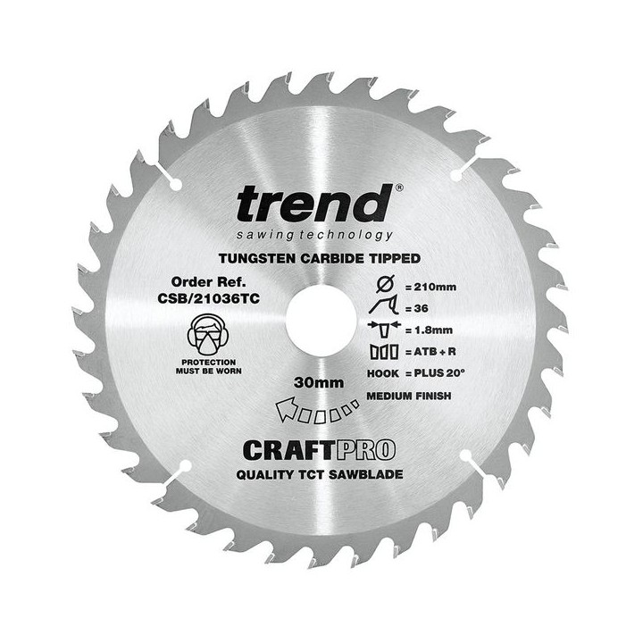 Trend Craft Saw Blade 210mm x 36T x 30mm
