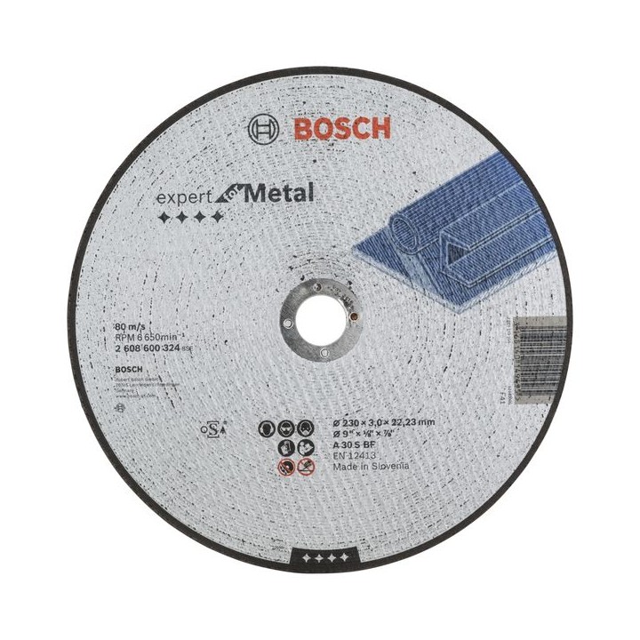 Bosch Metal Cutting Disc 230 x 22.2 x 3mm 2608600324