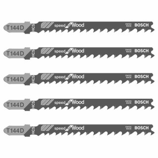 Bosch T144D Wood Blades 5 Pack 2608630040