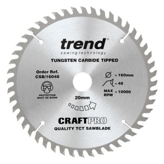 Trend Wood Circular Saw Blade 160mm x 20mm x 48T