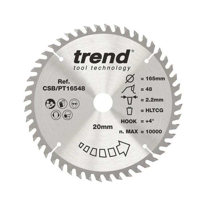 Trend Craft Blade Pt Tcp 165 x 48T x 20mm