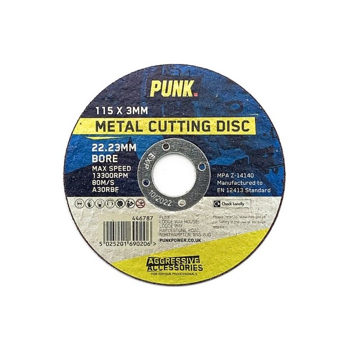 Punk 115mm x 3mm Metal Cutting Disc