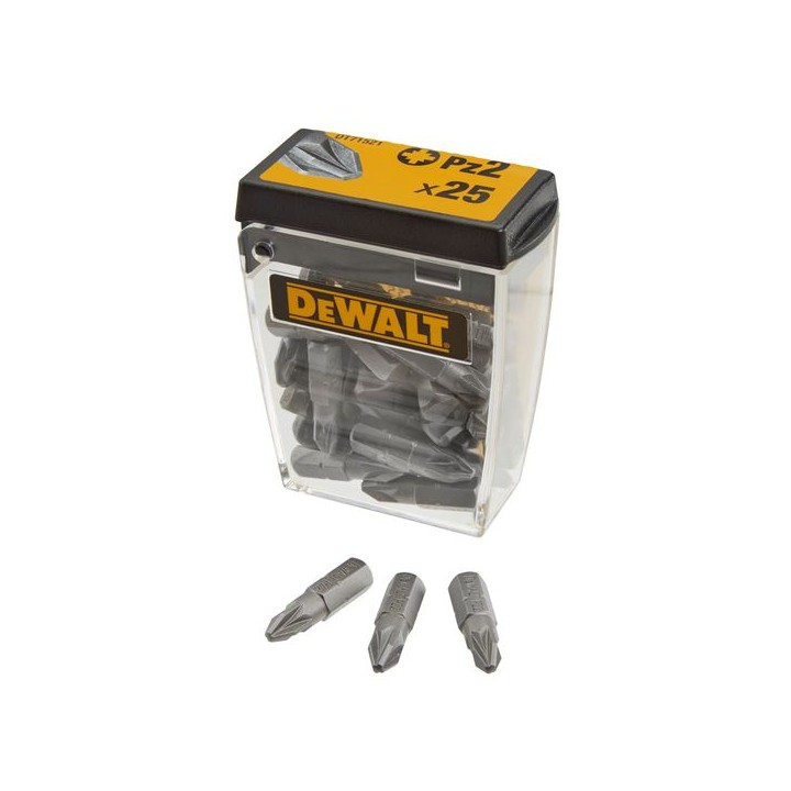 Dewalt Pz2 Dt71521-qz 25mm Standard Tic Tac Bits - Box Of 25
