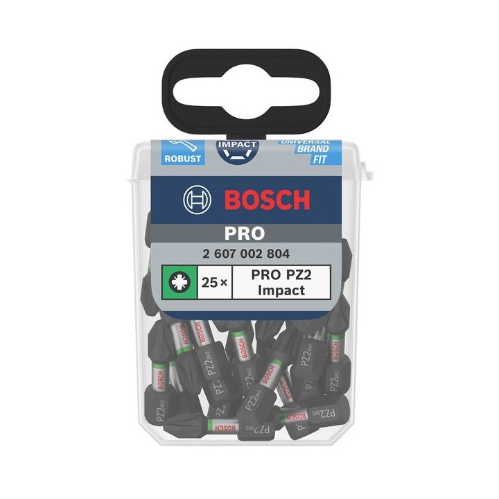 Bosch PRO Impact PZ Screwdriver Tic Tac box Qty 25