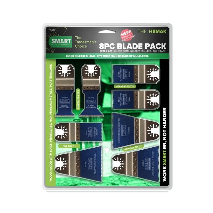Smart 8 Piece Multi-Tool Blade Set H8MAK