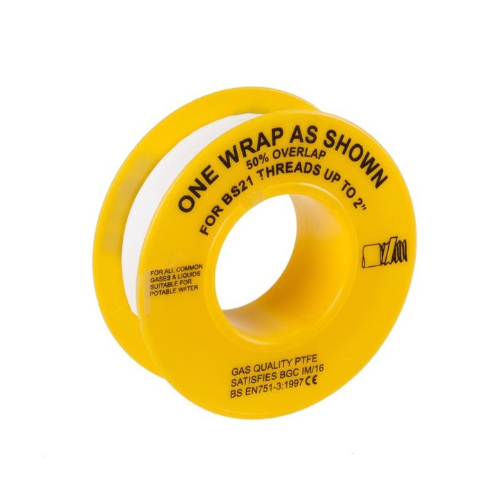 PTFE Tape For Gas 12mm x 5m