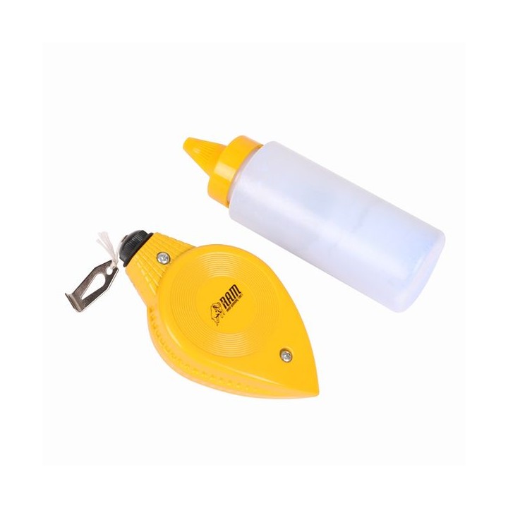 Ram 30m Chalk Line Reel C/W 115g Chalk Refill